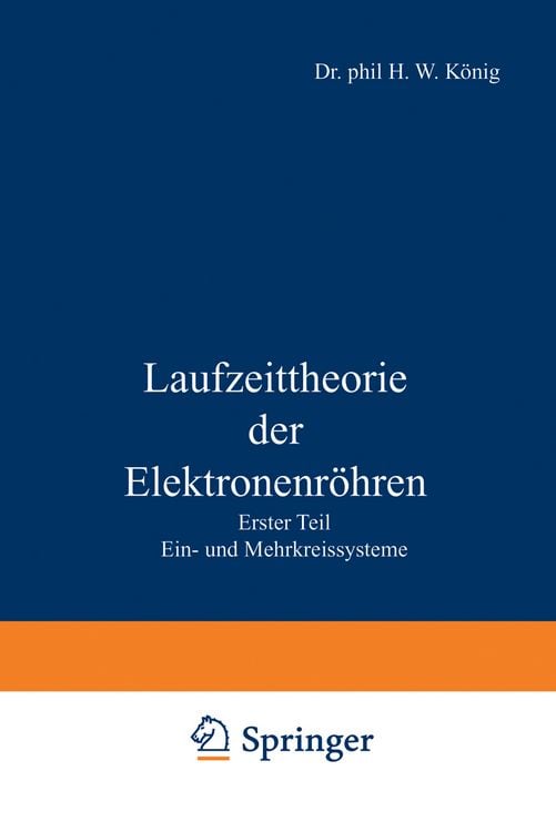 Produktbild: Laufzeittheorie der Elektronenr&ouml;hren