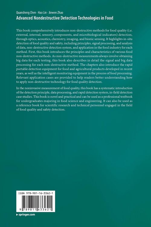 Produktbild: Advanced Nondestructive Detection Technologies in Food