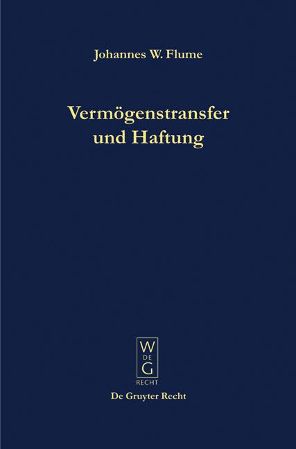 Produktbild: Verm&ouml;genstransfer und Haftung