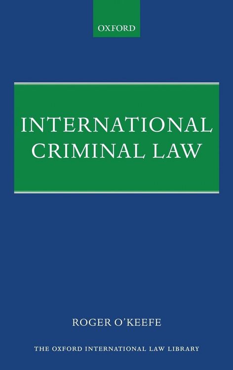 Produktbild: International Criminal Law Oill C