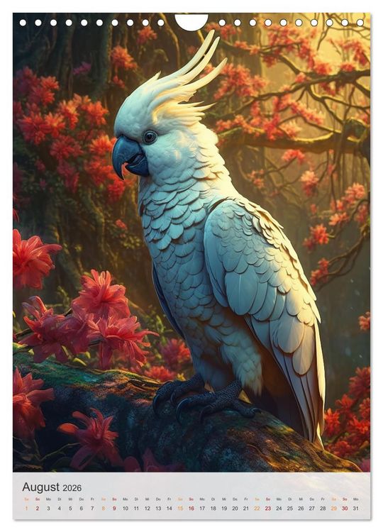 Produktbild: Fantastische Vogelwelt (Wandkalender 2026 DIN A4 hoch), CALVENDO Monatskalender