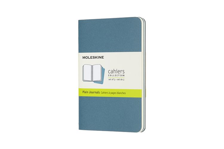 Produktbild: Moleskine Cahier Pocket/A6, 3er Set, Blanko, Lebhaftes Blau