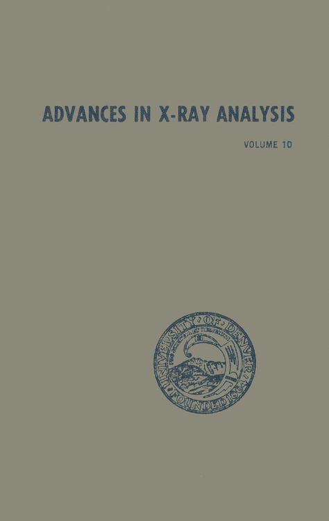 Produktbild: Advances in X-Ray Analysis