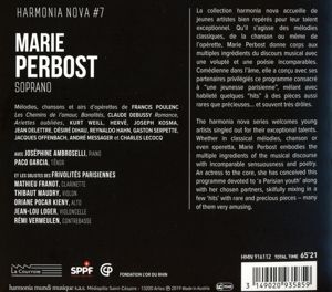 Produktbild: Marie Perbost: Une jeunesse ... Paris - harmonia nov