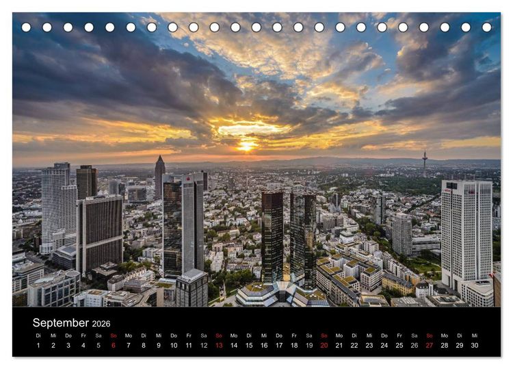Produktbild: Frankfurt am Main (Tischkalender 2026 DIN A5 quer), CALVENDO Monatskalender