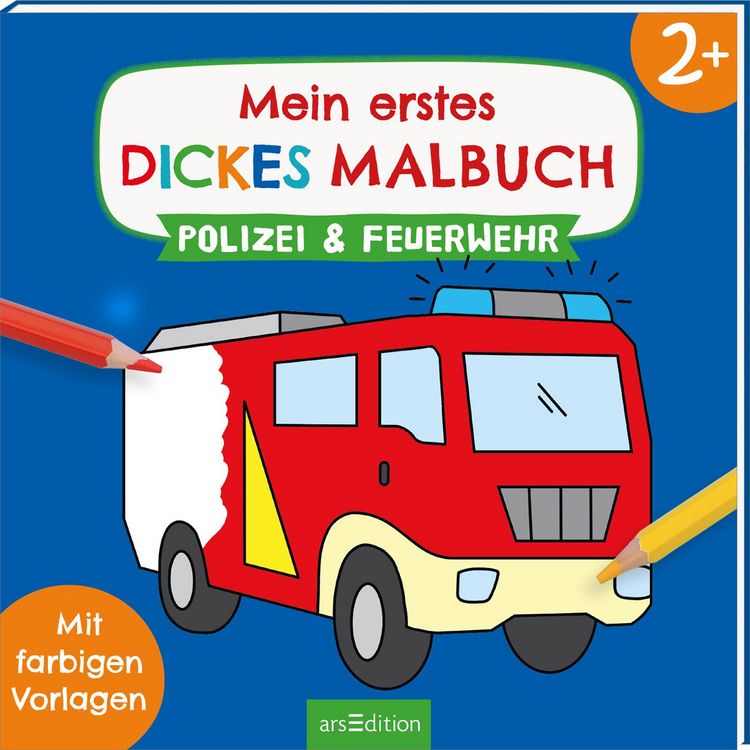 Produktbild: Mein erstes dickes Malbuch ab 2 &ndash; Polizei & Feuerwehr