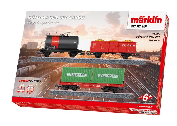 Produktbild: M&auml;rklin Start up 044506 G&uuml;terwagen, Kesselwagen, Containerwagen AC