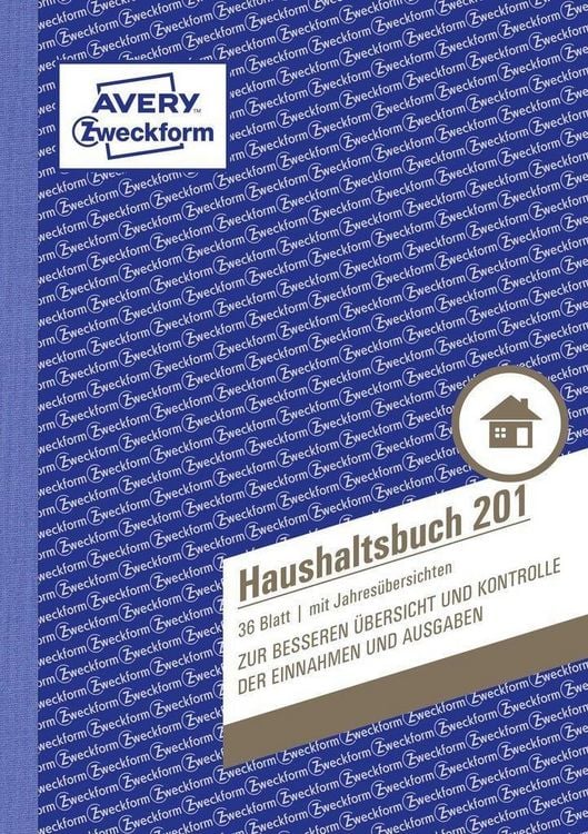 Produktbild: AVERY Zweckform Haushaltsbuch mit Jahres&uuml;bersicht DIN A5 36 Blatt