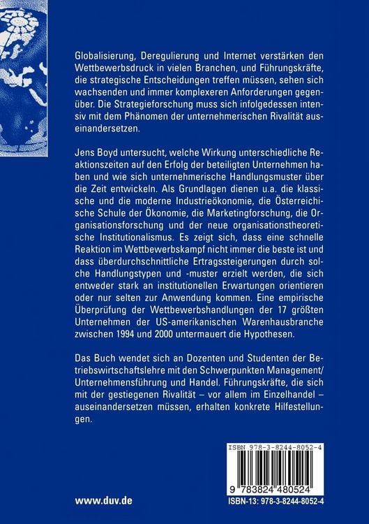 Produktbild: Unternehmerisches Verhalten in der Rivalit&auml;t