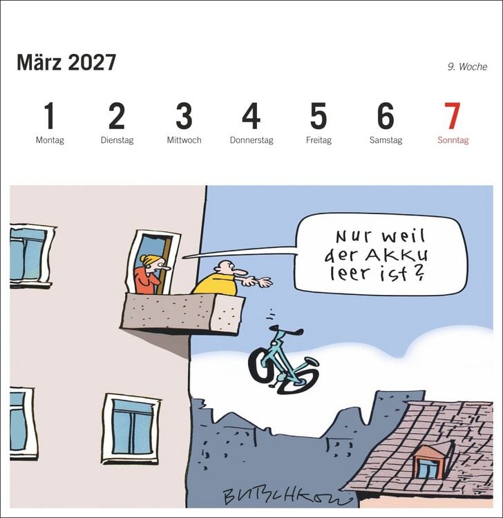 Produktbild: Peter Butschkow: Fahrrad unser Premium-Postkartenkalender 2027