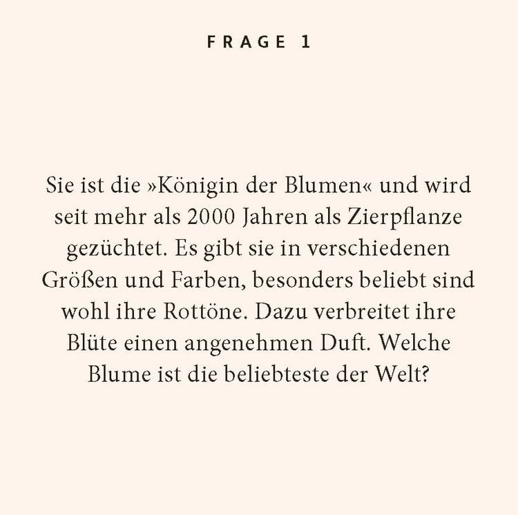 Produktbild: Blumen-Quiz