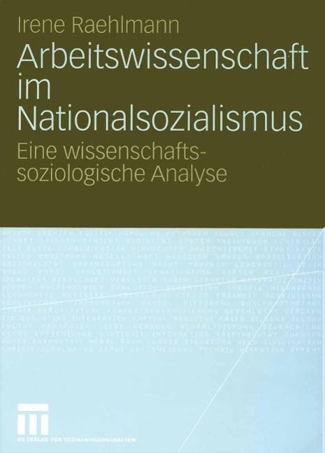 Produktbild: Arbeitswissenschaft im Nationalsozialismus