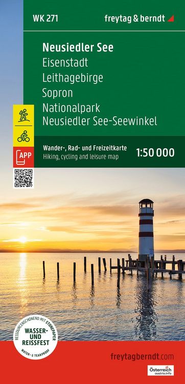 Produktbild: freytag & berndt Wanderkarte Neusiedler See, Eisenstadt - Leithagebirge - Rust - Sopron - Nationalpark Neusiedler See - Seewinke 1:50.000