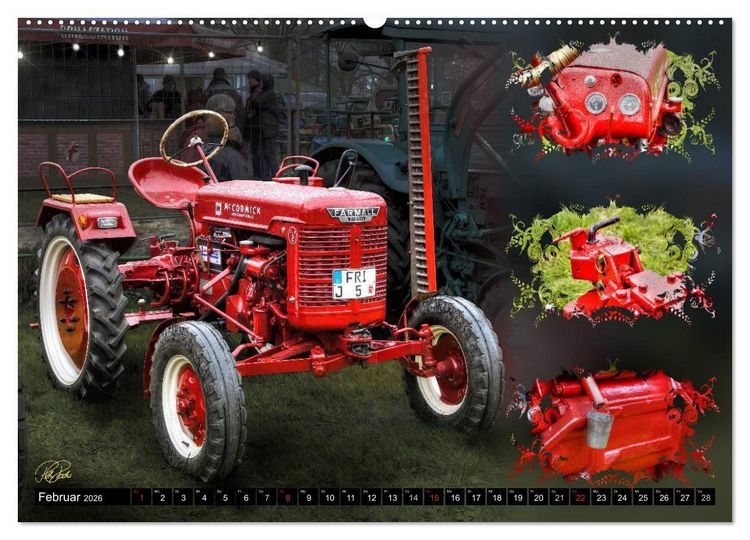 Produktbild: Oldtimer - Traktoren (hochwertiger Premium Wandkalender 2026 DIN A2 quer), Kunstdruck in Hochglanz