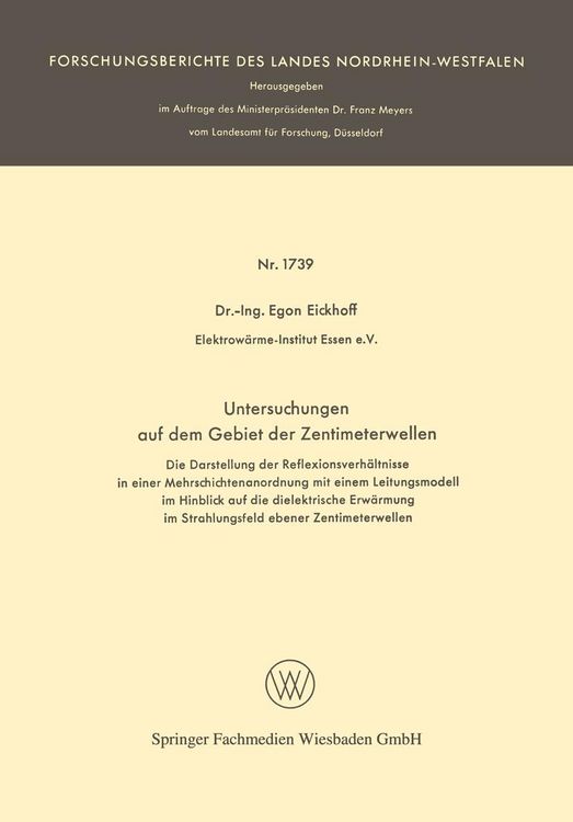 Produktbild: Untersuchungen auf dem Gebiet der Zentimeterwellen