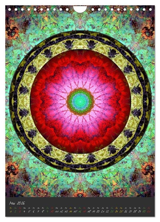 Produktbild: Bl&uuml;hende Mandalas (Wandkalender 2026 DIN A4 hoch), CALVENDO Monatskalender