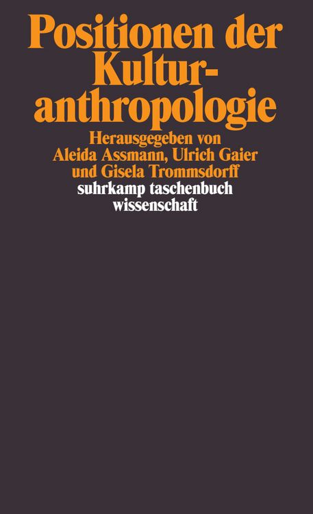 Produktbild: Positionen der Kulturanthropologie