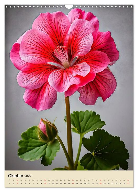 Produktbild: Solit&auml;r: Die Eleganz der Einzelbl&uuml;te (Wandkalender 2027 DIN A3 hoch), CALVENDO Monatskalender