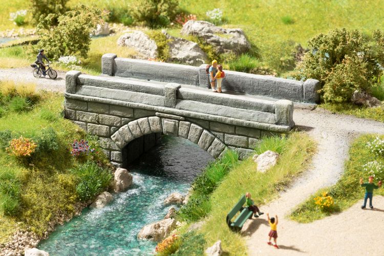 Produktbild: NOCH 58696 H0 Steinbogenbr&uuml;cke (L x B x H) 157 x 58 x 78mm
