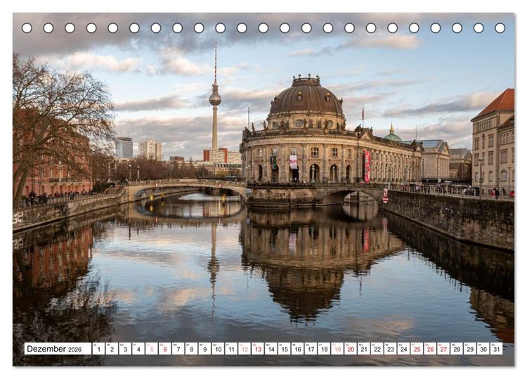Produktbild: Faszination Berlin - Stadtansichten zwischen Himmel und Spree (Tischkalender 2026 DIN A5 quer), CALVENDO Monatskalender