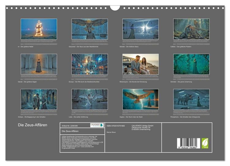 Produktbild: Die Zeus-Aff&auml;ren (Wandkalender 2027 DIN A3 quer), CALVENDO Monatskalender
