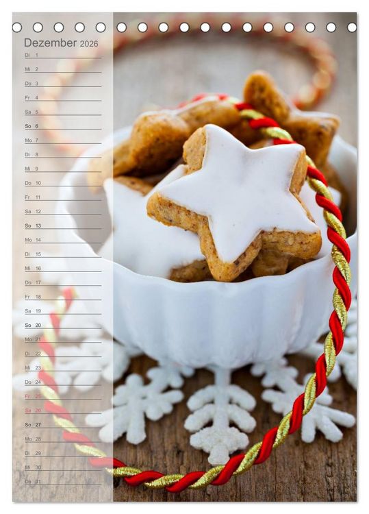 Produktbild: Geb&auml;ck und Kuchen K&uuml;chenplaner (Tischkalender 2026 DIN A5 hoch), CALVENDO Monatskalender