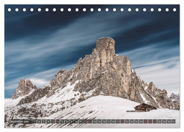 Produktbild: Dolomiten - Traumhafte Berglandschaften (Tischkalender 2026 DIN A5 quer), CALVENDO Monatskalender