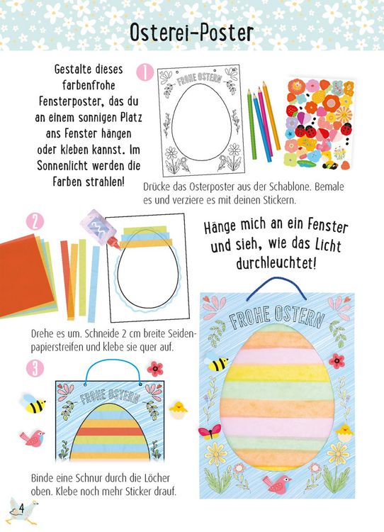 Produktbild: Bastelset f&uuml;r Kinder: Kreatives Bastelset: Ostern