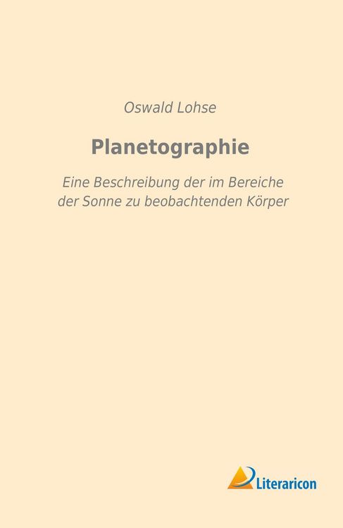Produktbild: Lohse, O: Planetographie