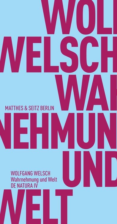 Produktbild: Wahrnehmung und Welt