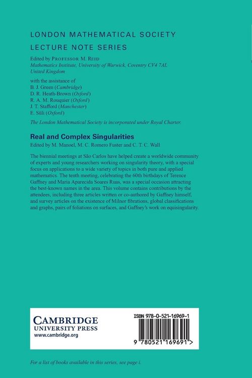 Produktbild: Real and Complex Singularities