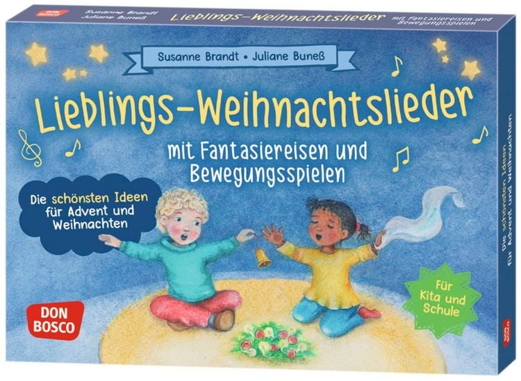 Produktbild: Lieblings-Weihnachtslieder mit Fantasiereisen und Bewegungsspielen