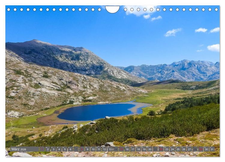 Produktbild: Weitwandern auf Korsika GR 20 (Wandkalender 2026 DIN A4 quer), CALVENDO Monatskalender
