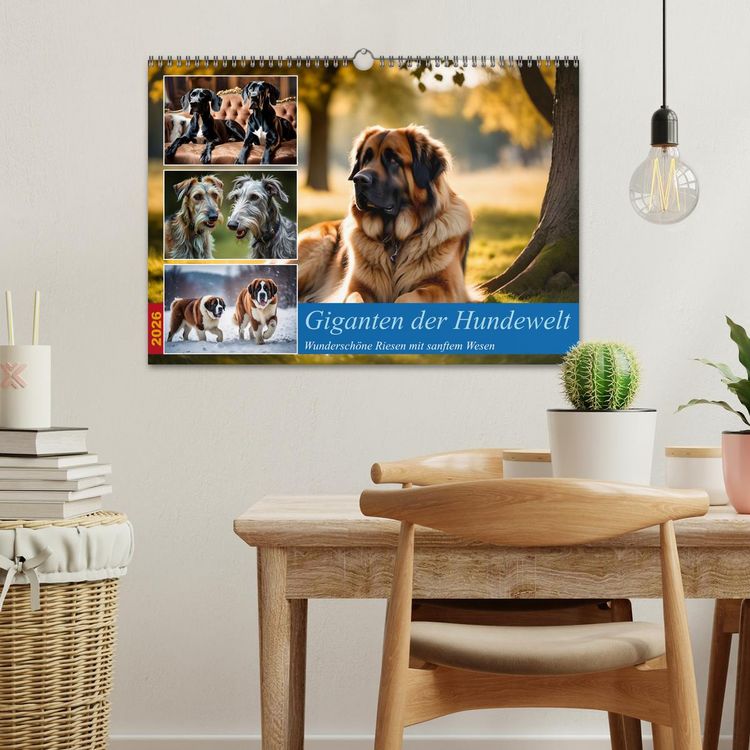 Produktbild: Giganten der Hundwelt (Wandkalender 2026 DIN A3 quer), CALVENDO Monatskalender