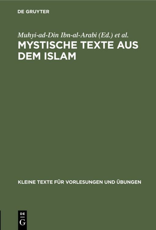 Produktbild: Mystische Texte aus dem Islam