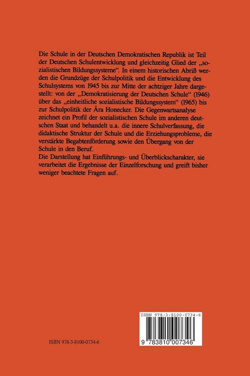 Produktbild: Schulpolitik und Schulsystem in der DDR
