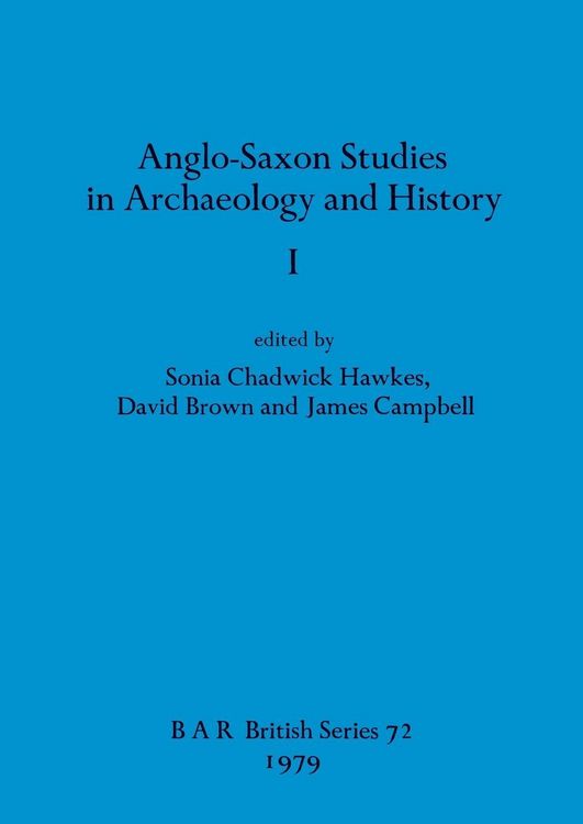 Produktbild: Anglo-Saxon Studies in Archaeology and History I