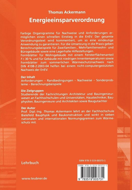 Produktbild: Energieeinsparverordnung