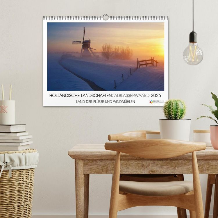 Produktbild: HOLL&Auml;NDISCHE LANDSCHAFTEN: ALBLASSERWAARD 2026 (Wandkalender 2026 DIN A3 quer), CALVENDO Monatskalender