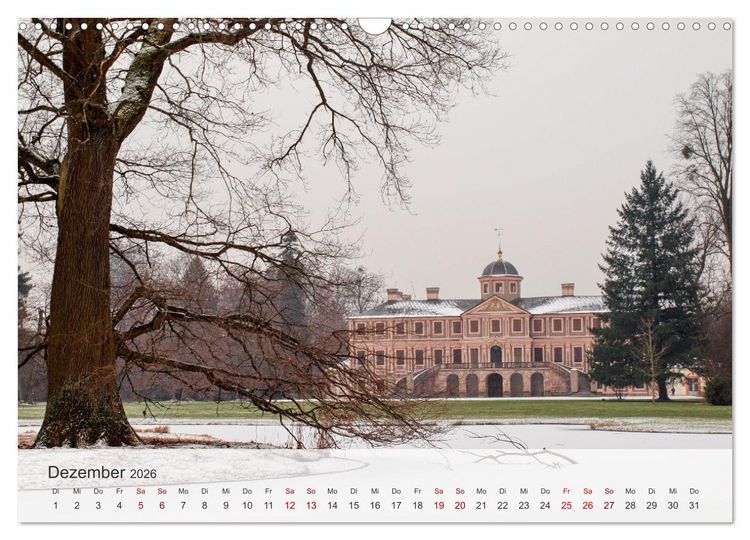 Produktbild: Schloss Favorite &ndash; Ein Park im Wandel der Jahreszeiten (Wandkalender 2026 DIN A3 quer), CALVENDO Monatskalender