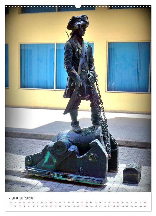 Produktbild: HABANEROS - Lebende Statuen in Havanna (Wandkalender 2026 DIN A2 hoch), CALVENDO Monatskalender