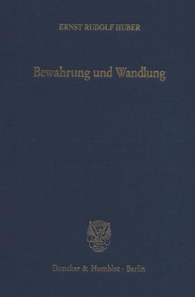 Produktbild: Bewahrung und Wandlung.