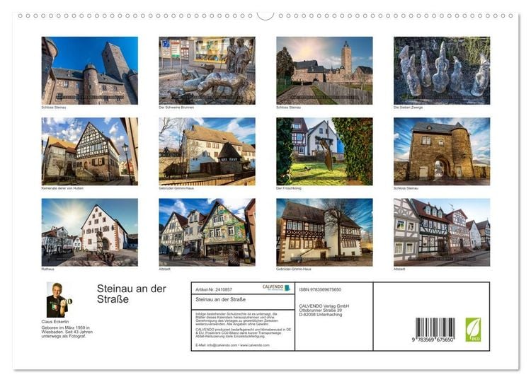 Produktbild: Steinau an der Stra&szlig;e (hochwertiger Premium Wandkalender 2027 DIN A2 quer), Kunstdruck in Hochglanz
