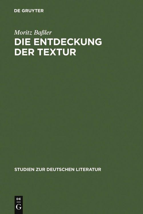 Produktbild: Die Entdeckung der Textur