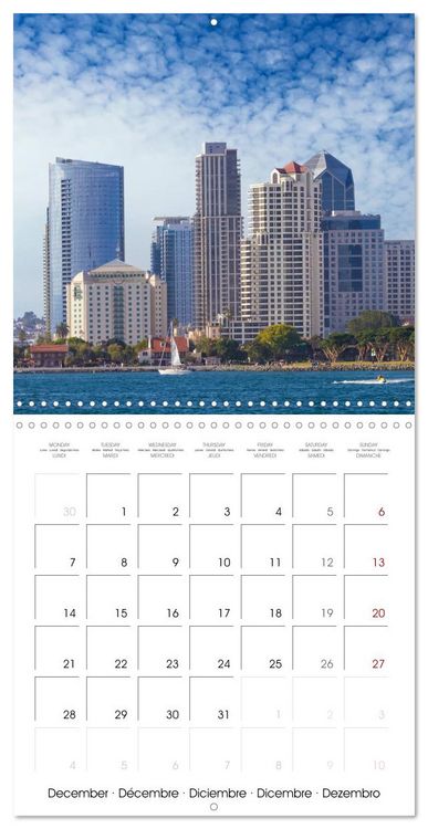 Produktbild: SAN DIEGO Coastal city with flair (Wall Calendar 2026 12 &times; 12 Inch) CALVENDO 12 Month Wall Calendar