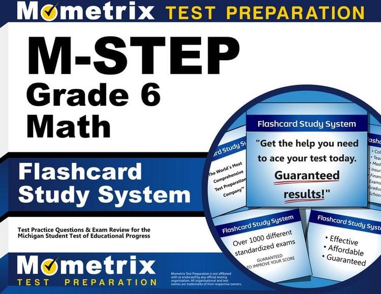 Produktbild: M-Step Grade 6 Mathematics Flashcard Study System