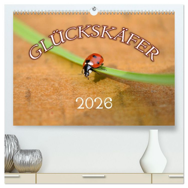 Produktbild: Marienk&auml;fer 2026 (hochwertiger Premium Wandkalender 2026 DIN A2 quer), Kunstdruck in Hochglanz