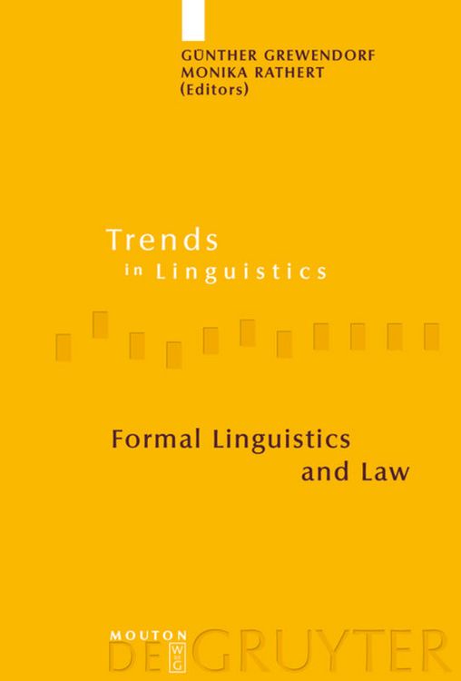 Produktbild: Formal Linguistics and Law