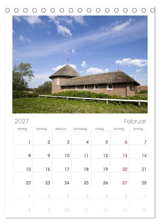 Produktbild: Tischplaner 2027 - Baltrum - Momente einer Reise (A5 Tischkalender zum Aufstellen) CALVENDO
