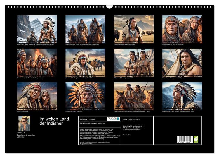 Produktbild: Im weiten Land der Indianer (Wandkalender 2026 DIN A2 quer), CALVENDO Monatskalender